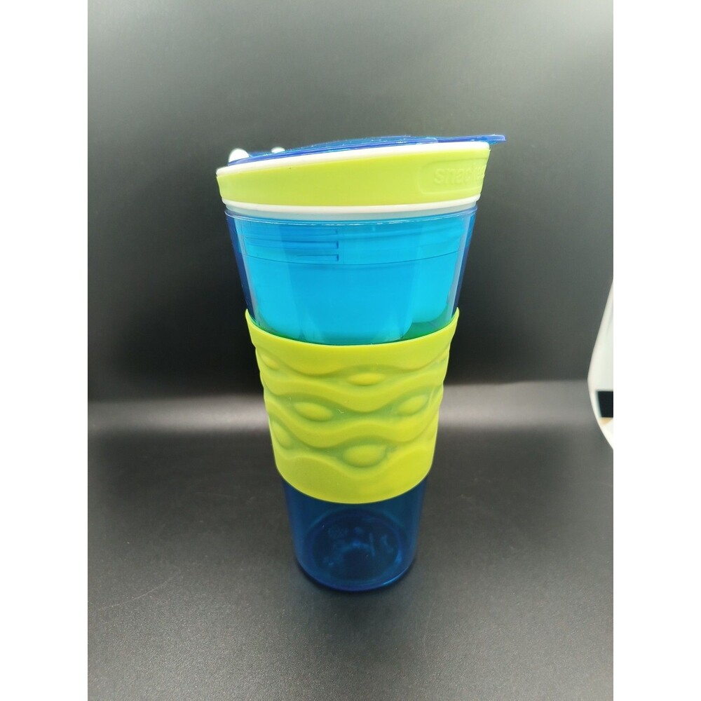Snackeez 2 in 1 Drink & Snack Cup Blue/Green As Seen On TV